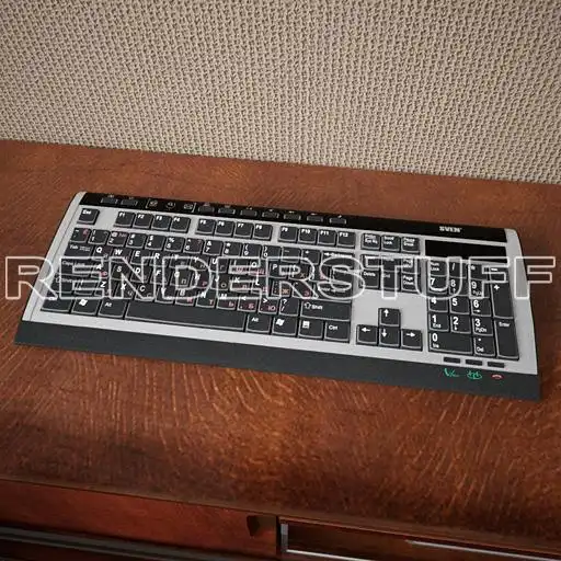 Keyboard Computer Dark Free 3D Model