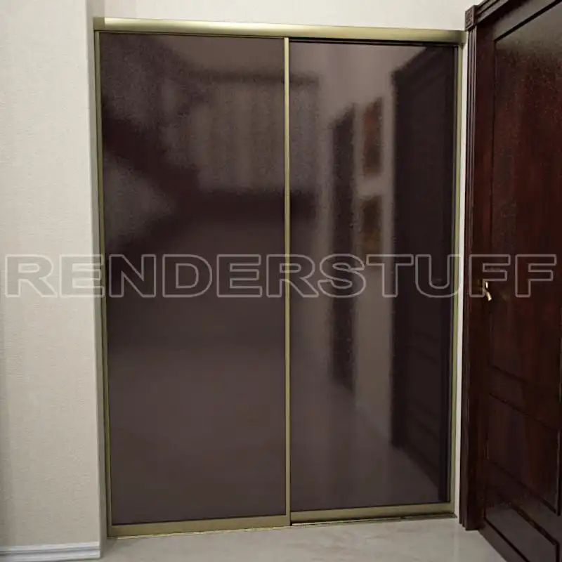 Sliding Door Bronze Free 3D Model