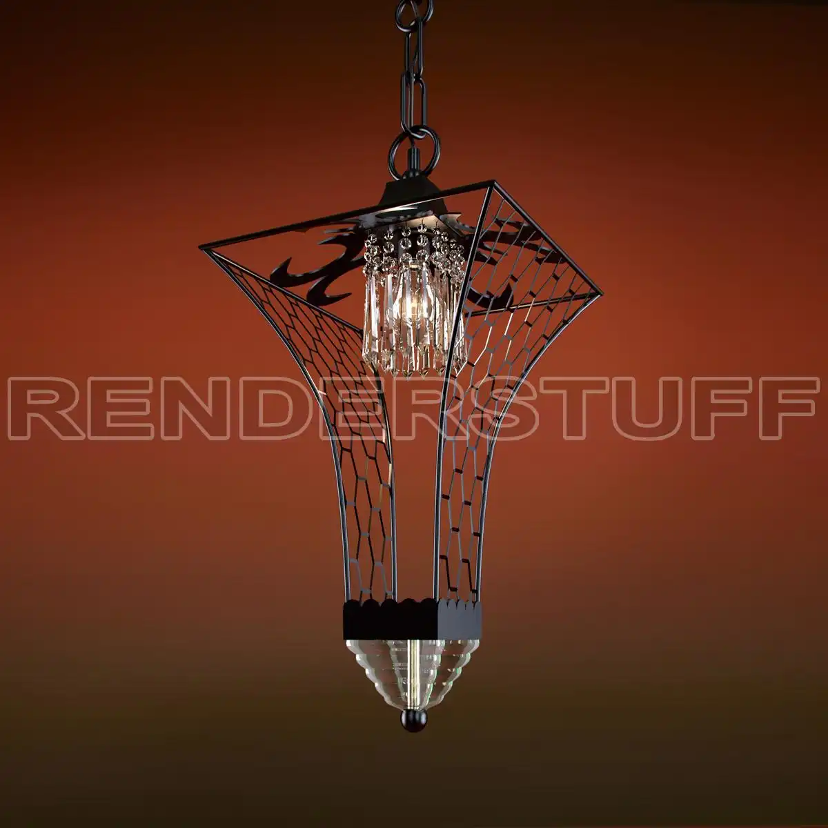 Pendant Hallway Forged Free 3D Model