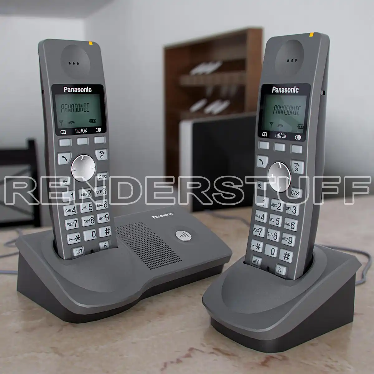 Phone Home Cordless Free 3D Model
