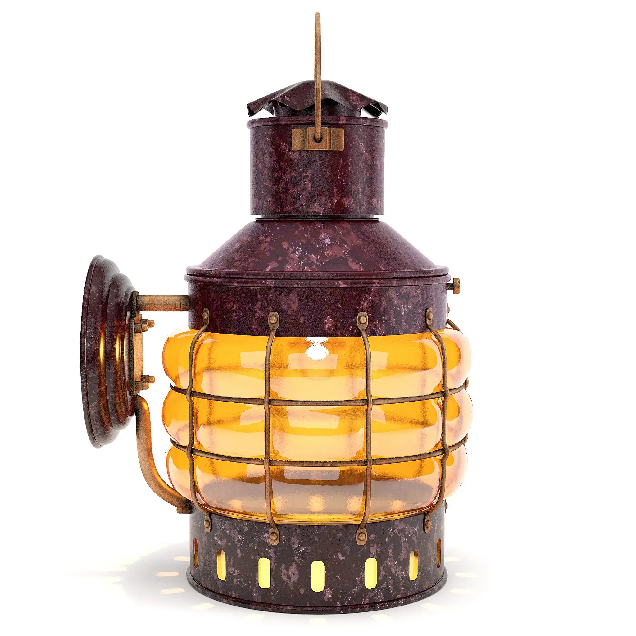 Antique Ship Lantern 3D Model