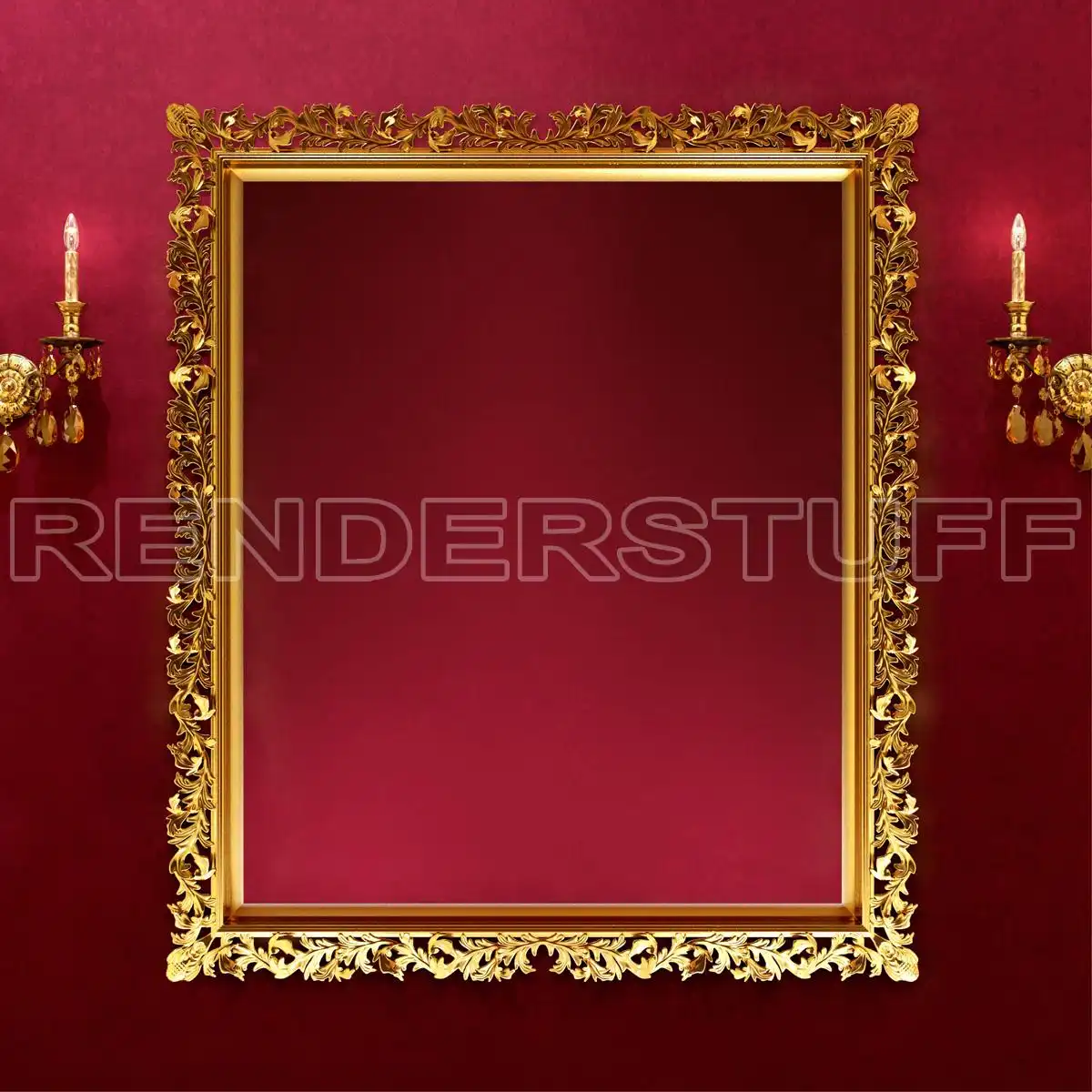 Mirror Forged Big Golden Free 3D Model