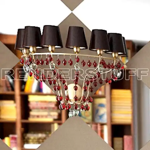 Sconce Golden Strawbs Free 3D Model