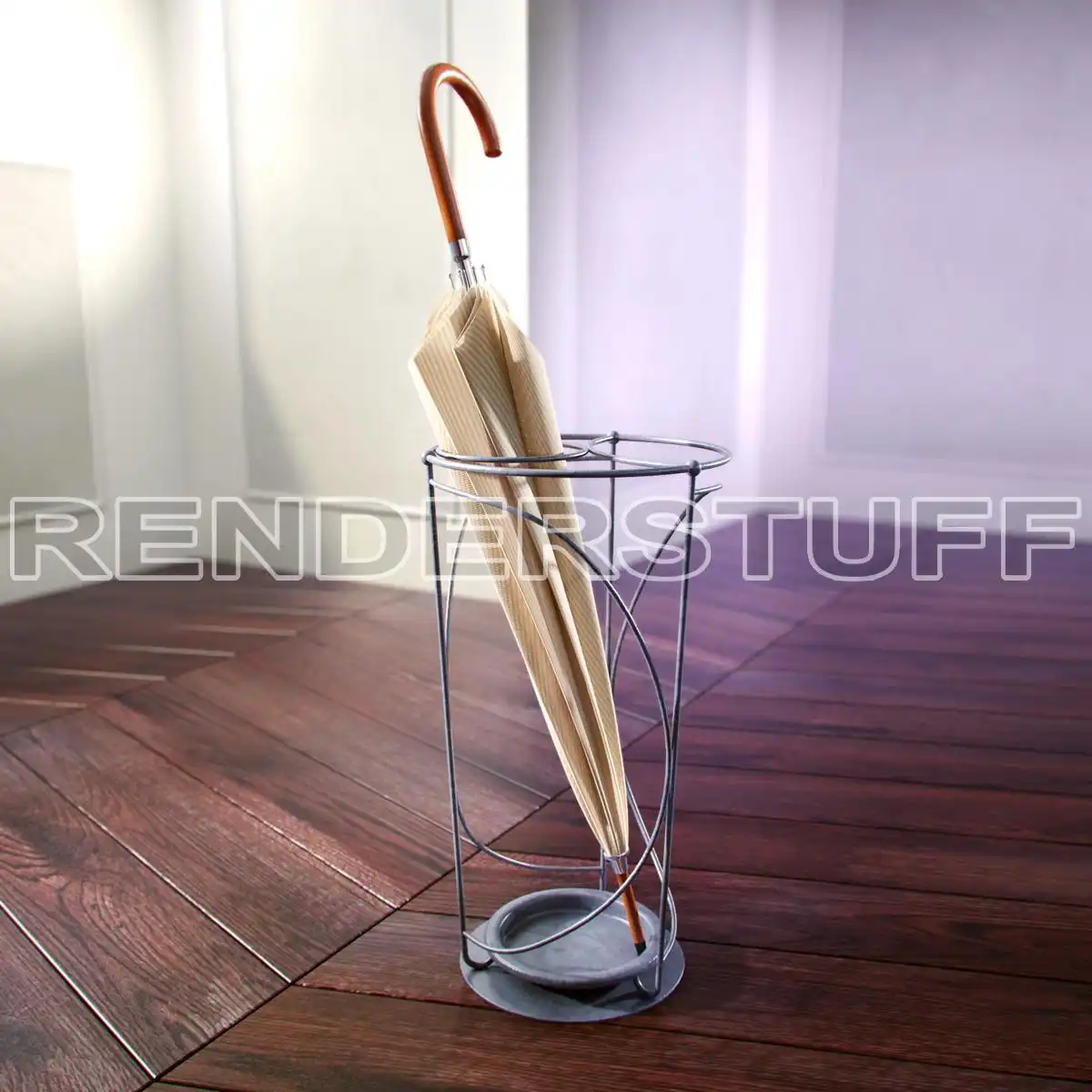 Stand For Umbrellas Light Free 3D Model