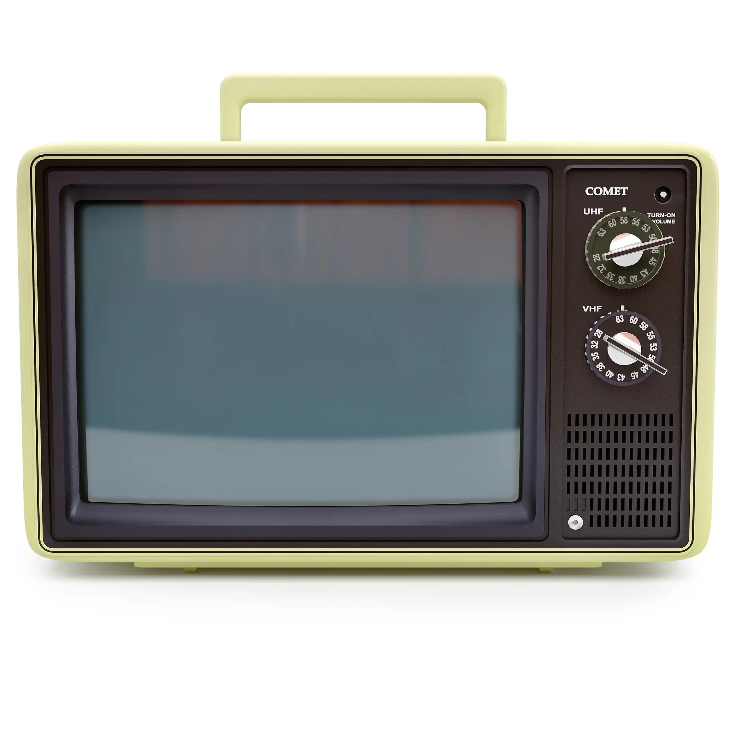 Vintage Style Retro TV Set 3D Model