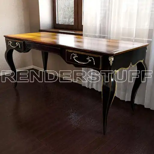 Table Old Classic Free 3D Model