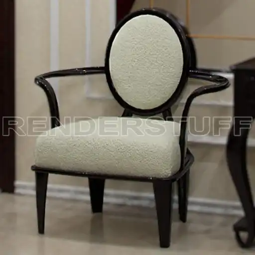 Armchair Hall Curved Free 3D Model
