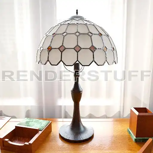 Classic Massive Desk Lamp 3D Model