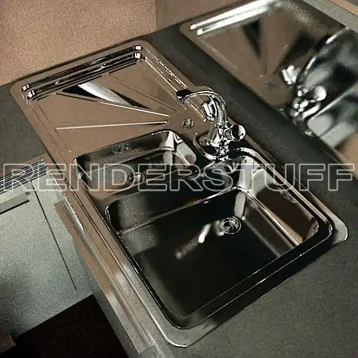 Sink Metal Tap Free 3D Model