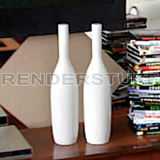 Bottles White Free 3D Model