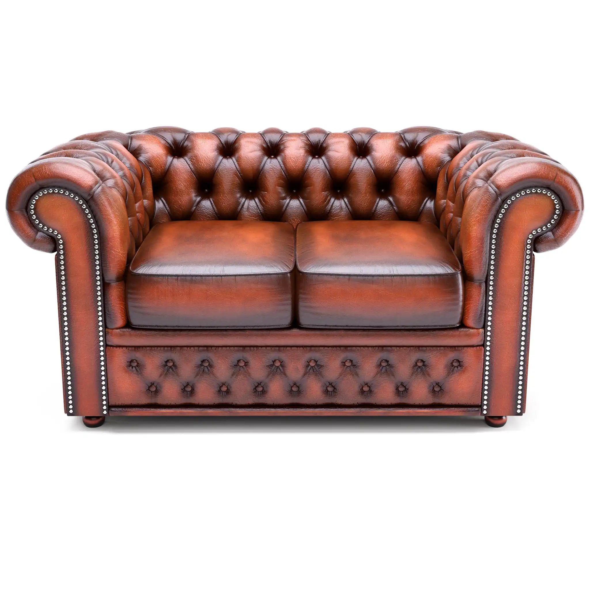 Chesterfield Settee Leather 3D Model