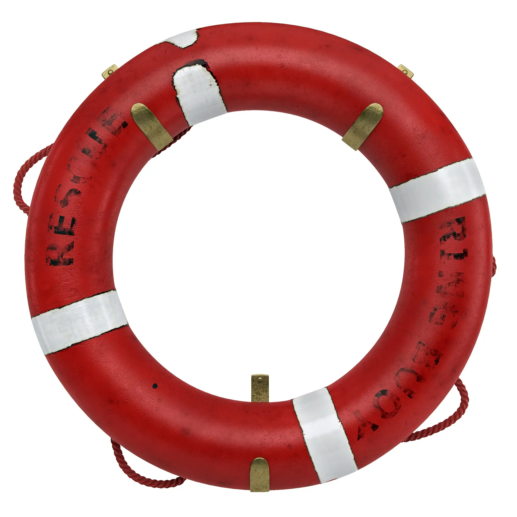 Old Used Lifebuoy 3D Model