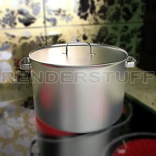 Pan Cooking Steel Free 3D Model