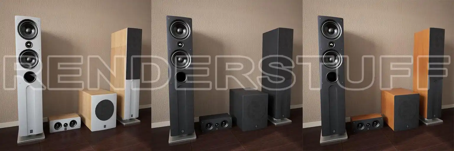 Sound System Acoustics Free 3D Model