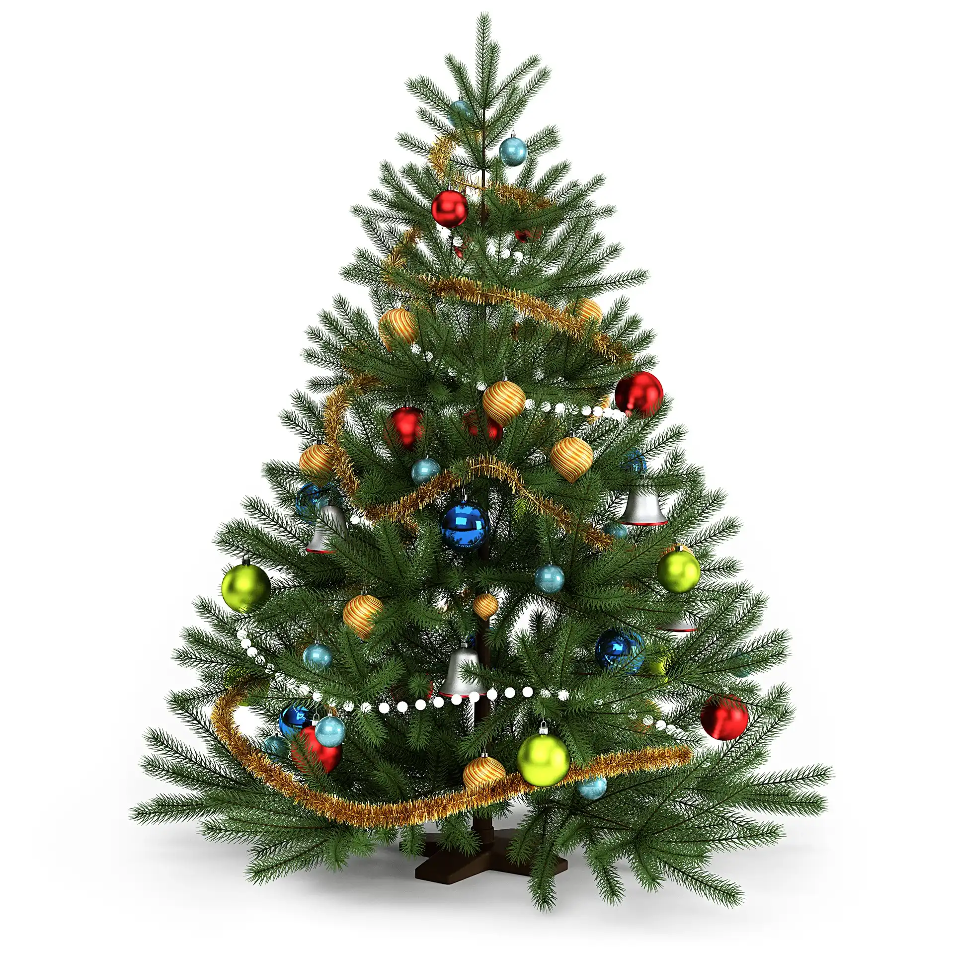 Green Christmas Tree Free 3D Model