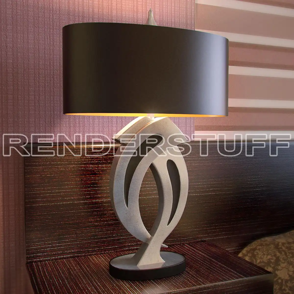 Lamp Table Modern Free 3D Model