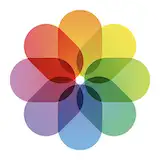 Apple Photos app icon form iClod dashboard used to access iCloud Photos in a HEIC to JPG conversion tutorial